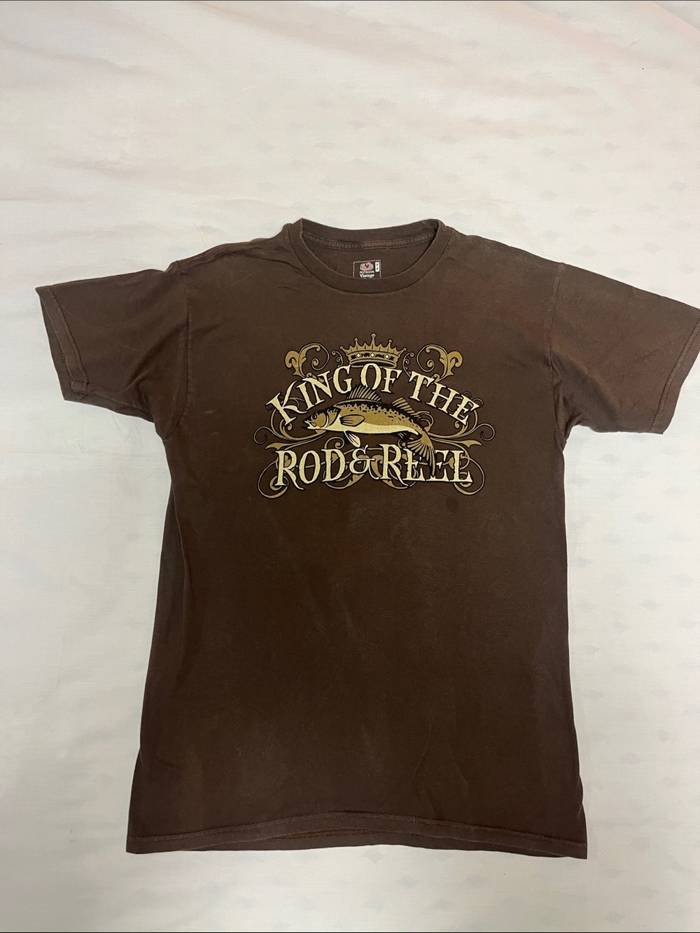 Vintage Fruit of the Loom collection King Of The Rod & Reel Graphic Tee